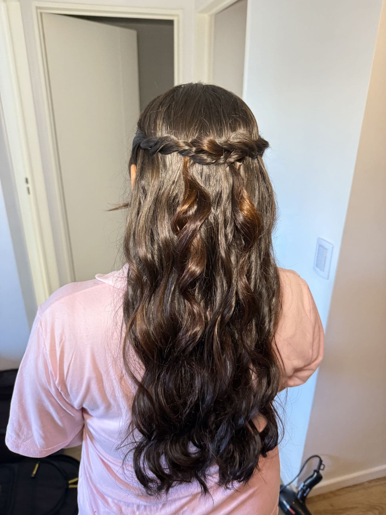 Trenza y ondas